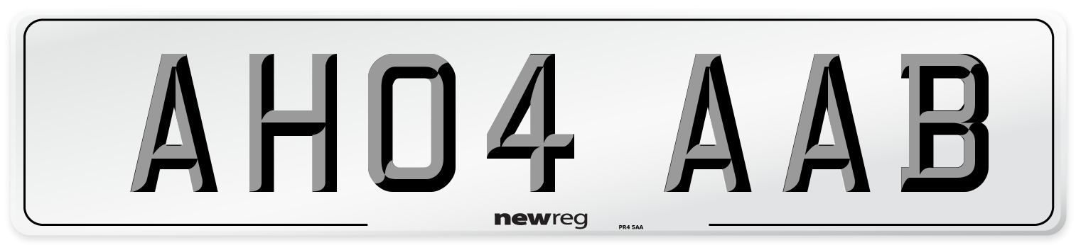 AH04 AAB Number Plate from New Reg